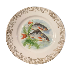 Plates fish service Porcelaine