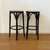 Pair of bistro style bar stools