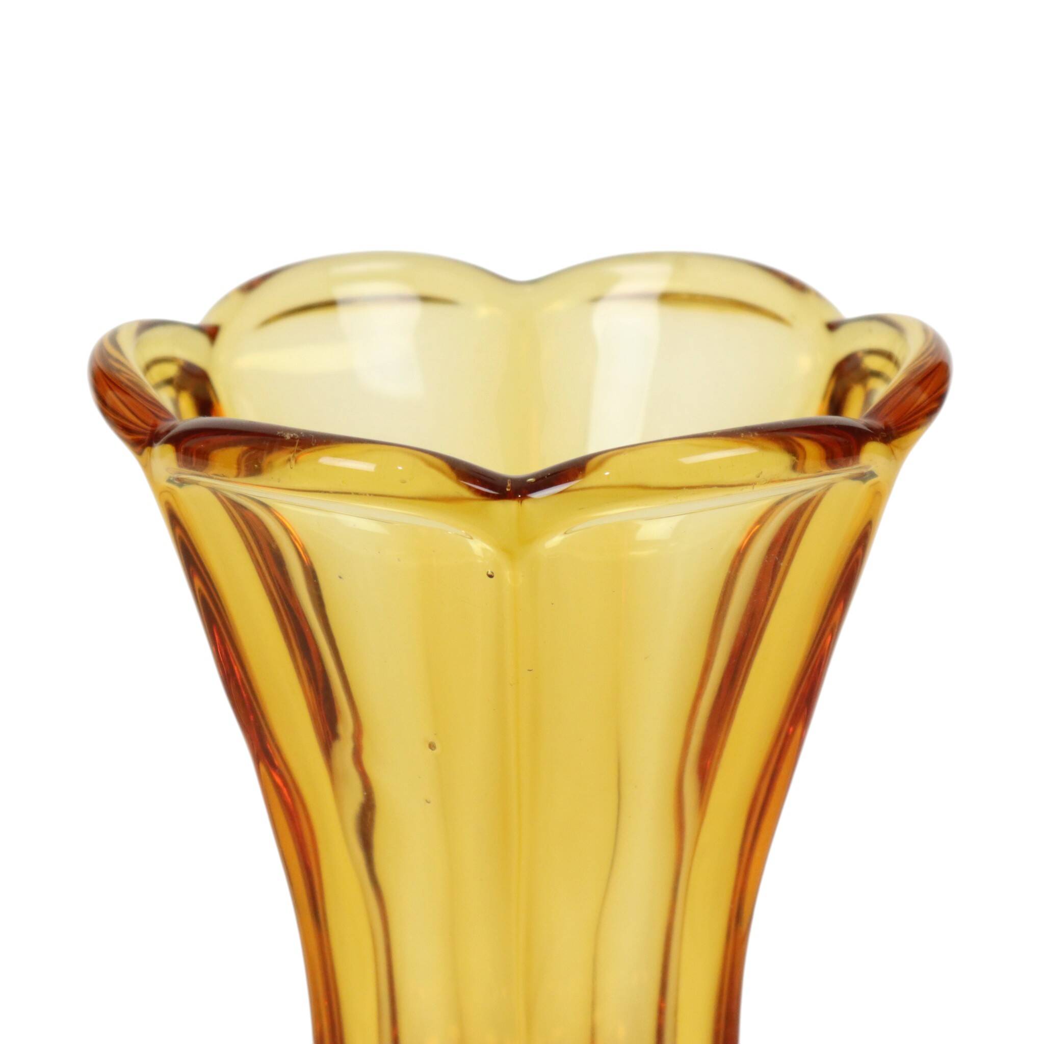 Set of Amber Vases Luxval Américain Art Deco 1935