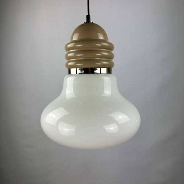 Grande suspension en verre italien en forme de goutte par Enrico Tronconi, 1960
