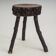 Tabouret en bois rustique fait à la main