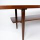Coffee table in teak with blue tiles of danish design from the 1960s.