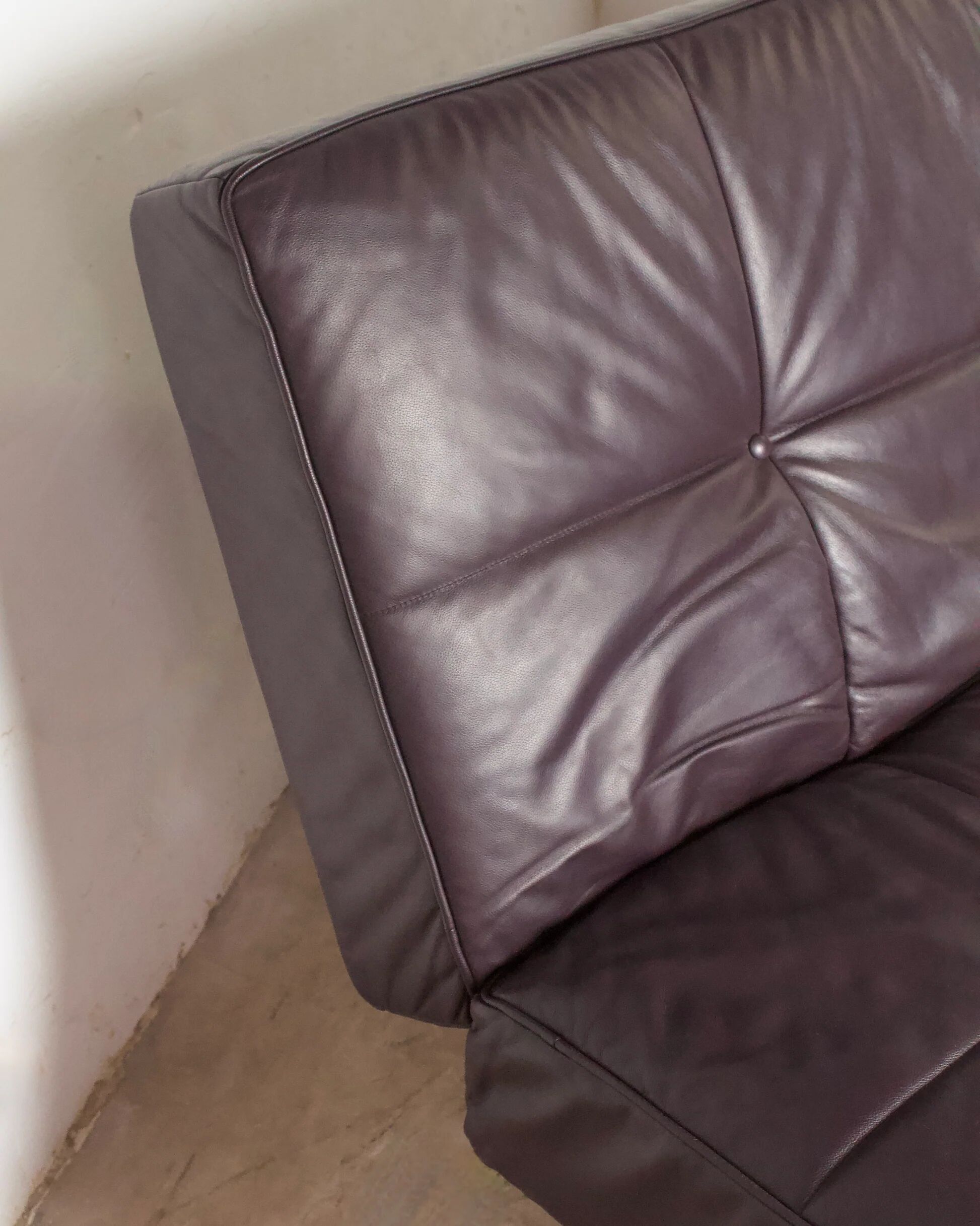 Vintage leather canapé Smala for Cinna, designer Pascal Mourgue, 2000