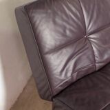 Vintage leather canapé Smala for Cinna, designer Pascal Mourgue, 2000