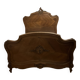 160x190 Louis XV Provençal wooden bed