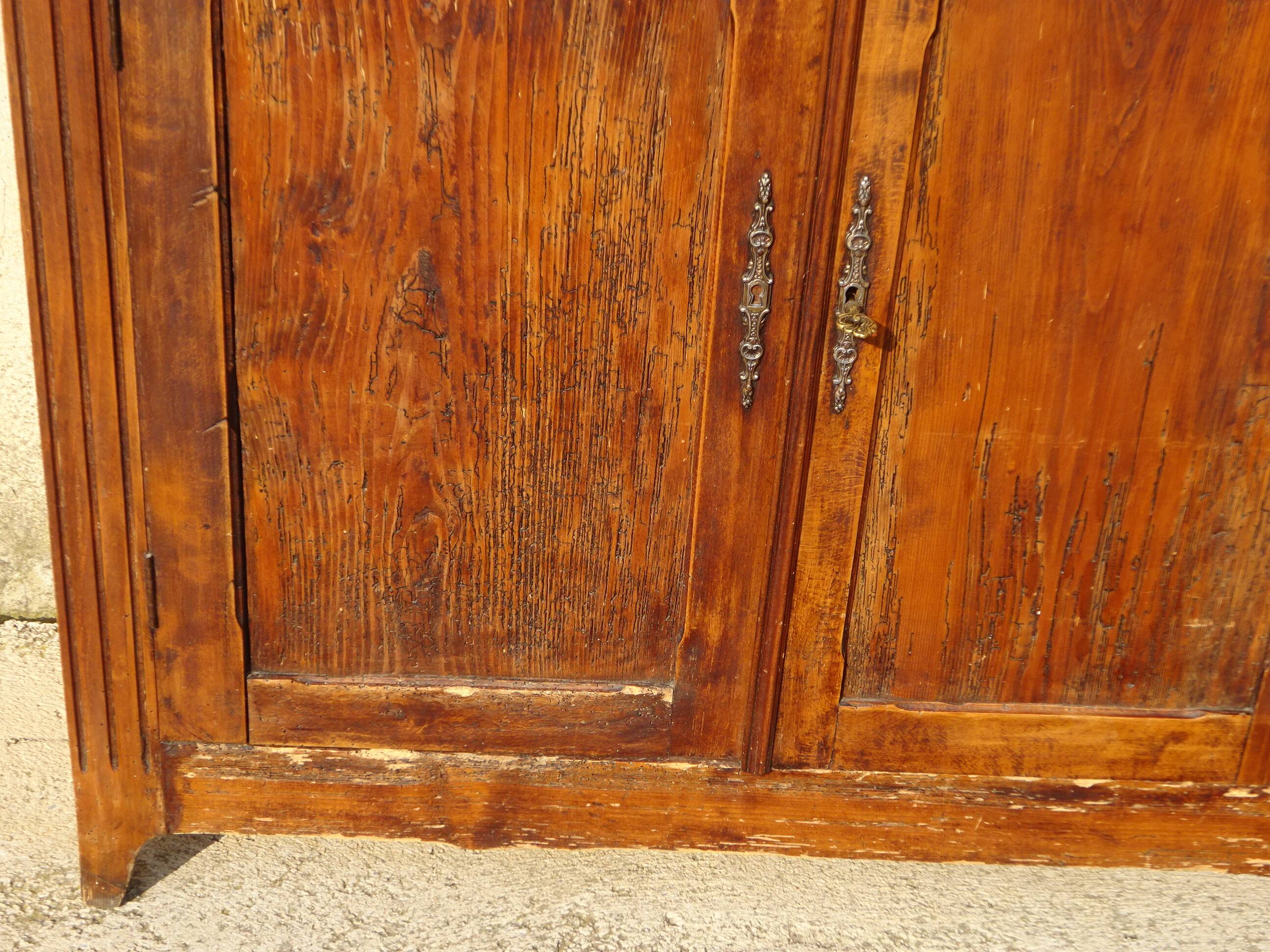 Old Parisian pine sideboard