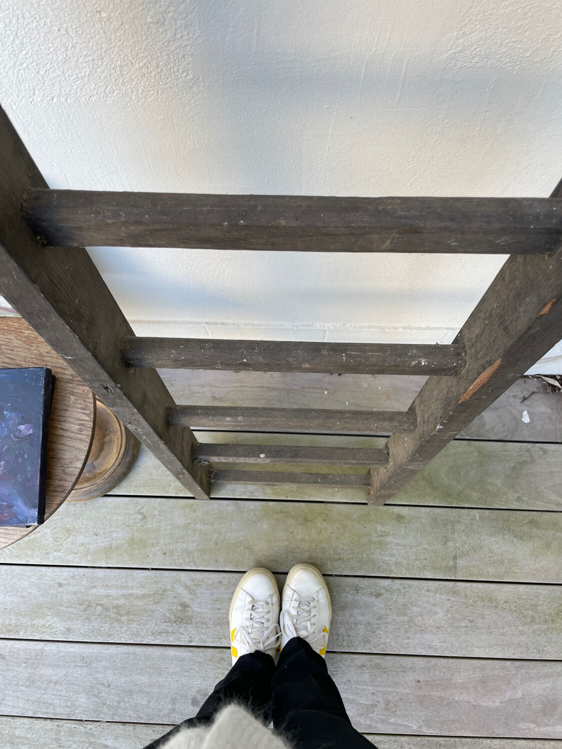 Wooden ladder