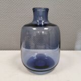 Magnifique et rare vase Safir de Per Lütken pour Holmegaard Danemark 1962.