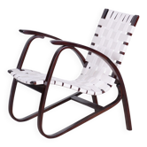 Vintage Art Deco Armchair in Beech by Jan Vaněk, Czech, 1930s