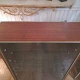 Pair of mahogany veneer showcases