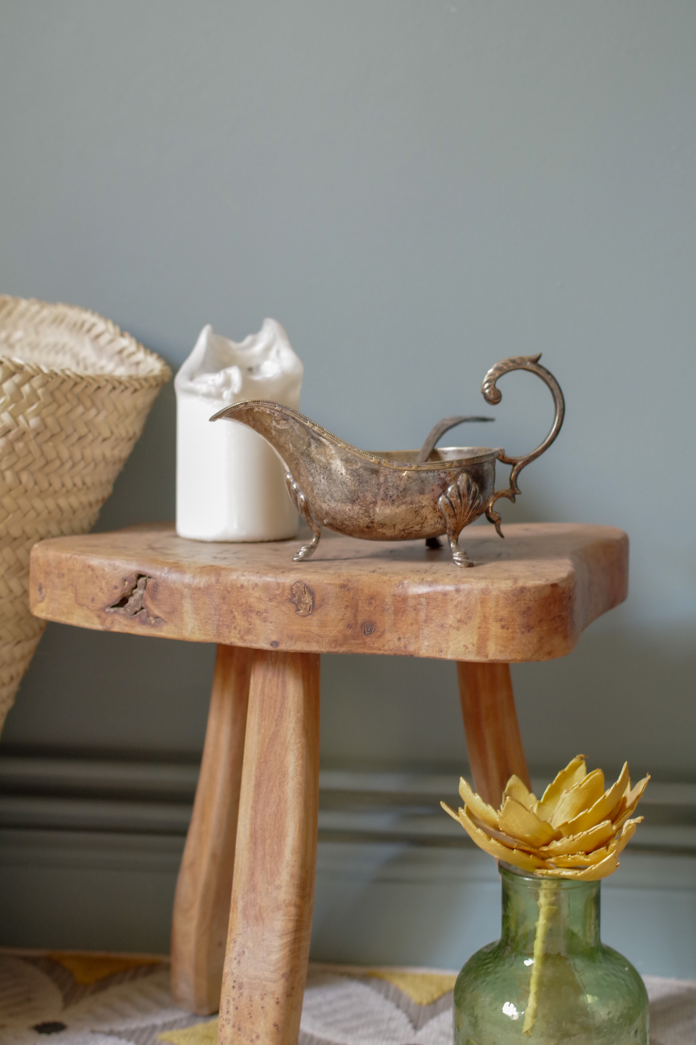 Saucier and his ancient metal spoon