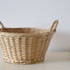 Wicker basket with two handles, vintage, french