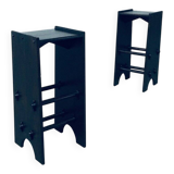 Arts and Crafts Handmade Bar Stools, France, 1920s, Set of 2