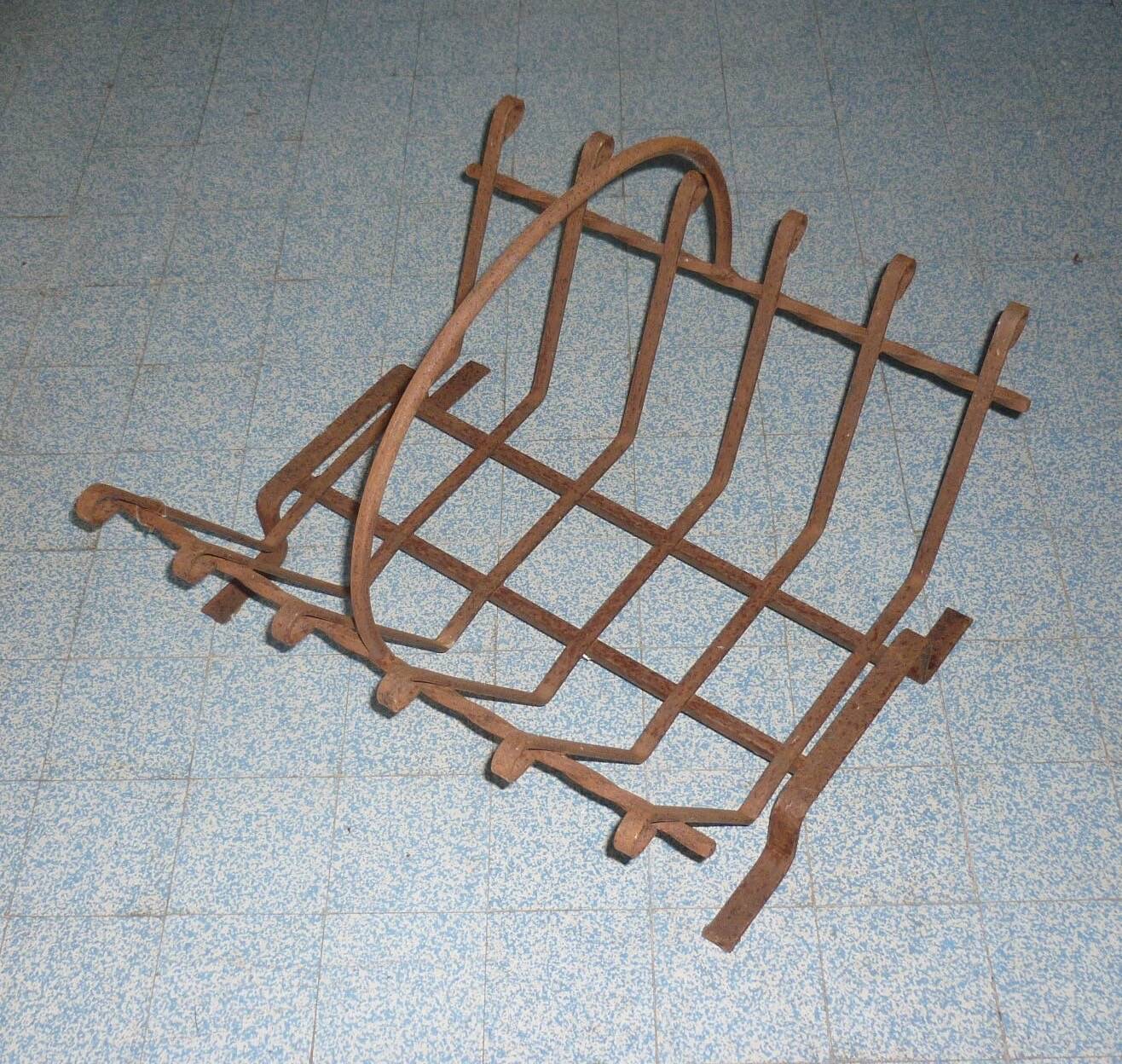 Wrought iron log rack