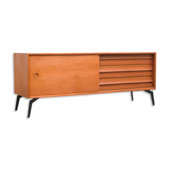 Vintage teak row, 160cm, restored