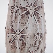Beige ceramic vase, German design, 1960s, made in West Germany