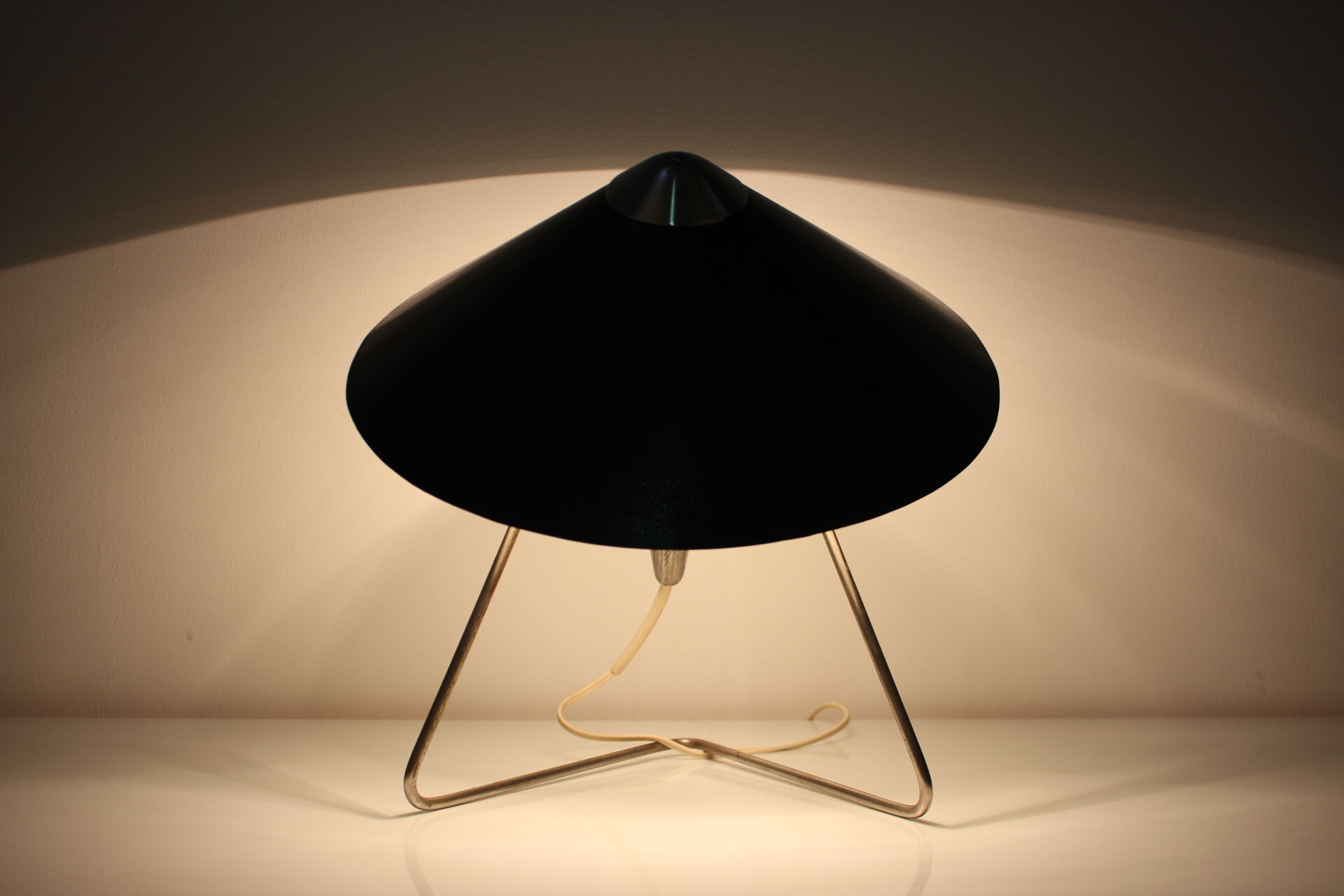Metal Table Light by Helena Frantova for Okolo, 1960's