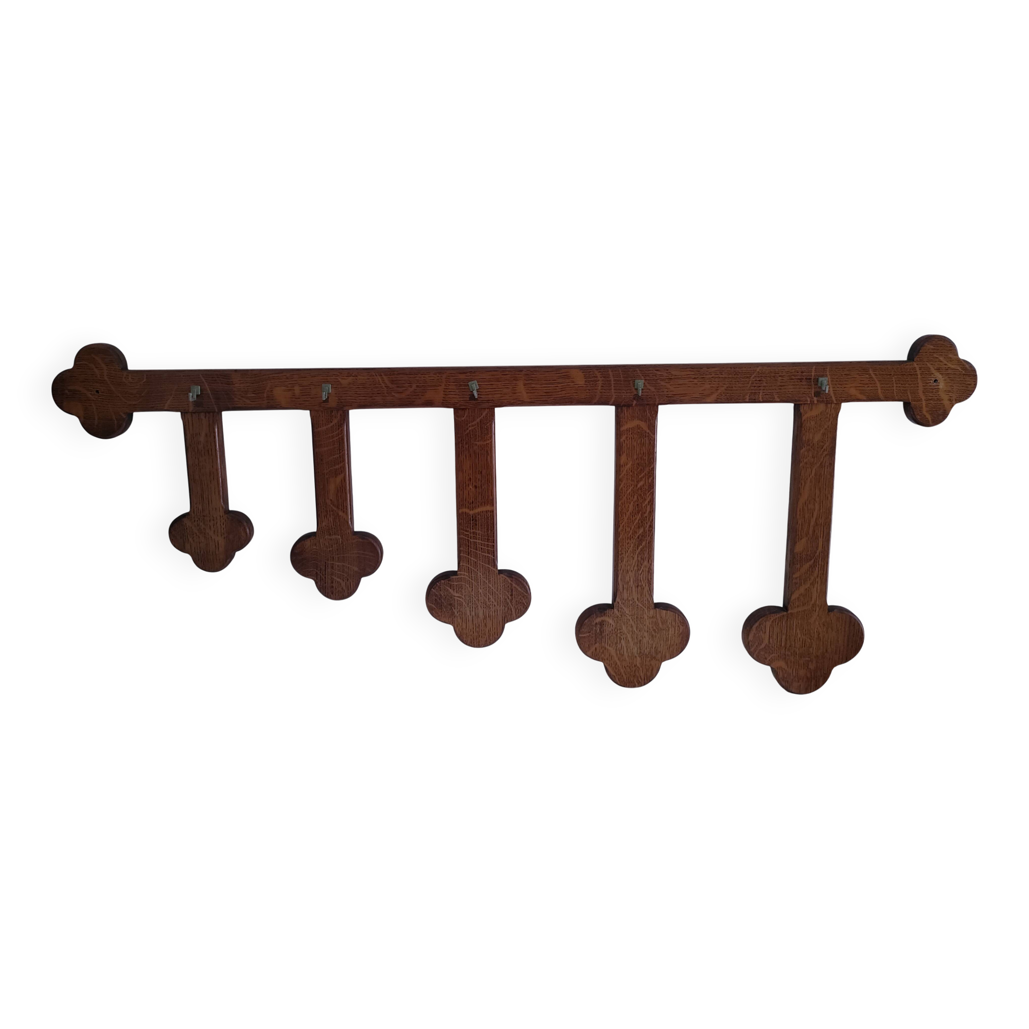 Vintage solid wood coat rack hat rack