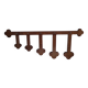 Vintage solid wood coat rack hat rack
