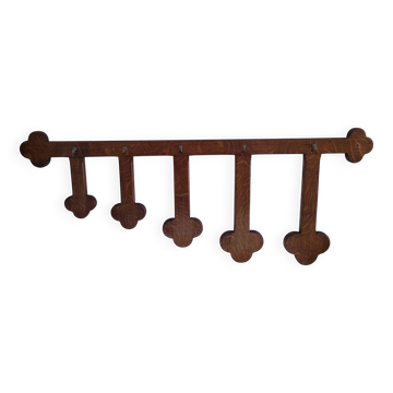 Vintage solid wood coat rack hat rack
