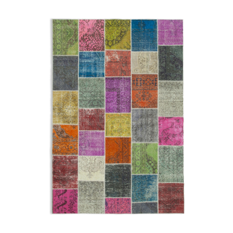 Tapis patchwork multicolore 204 cm x 300 cm