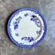 Small round Staffordshire dish in blue ironstone
