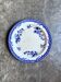 Small round Staffordshire dish in blue ironstone