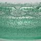 Cut/empty pocket daum art deco crystal bubbled green
