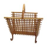 Wicker magazine rack