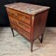 Commode Louis XV en bois de rose avec marbre