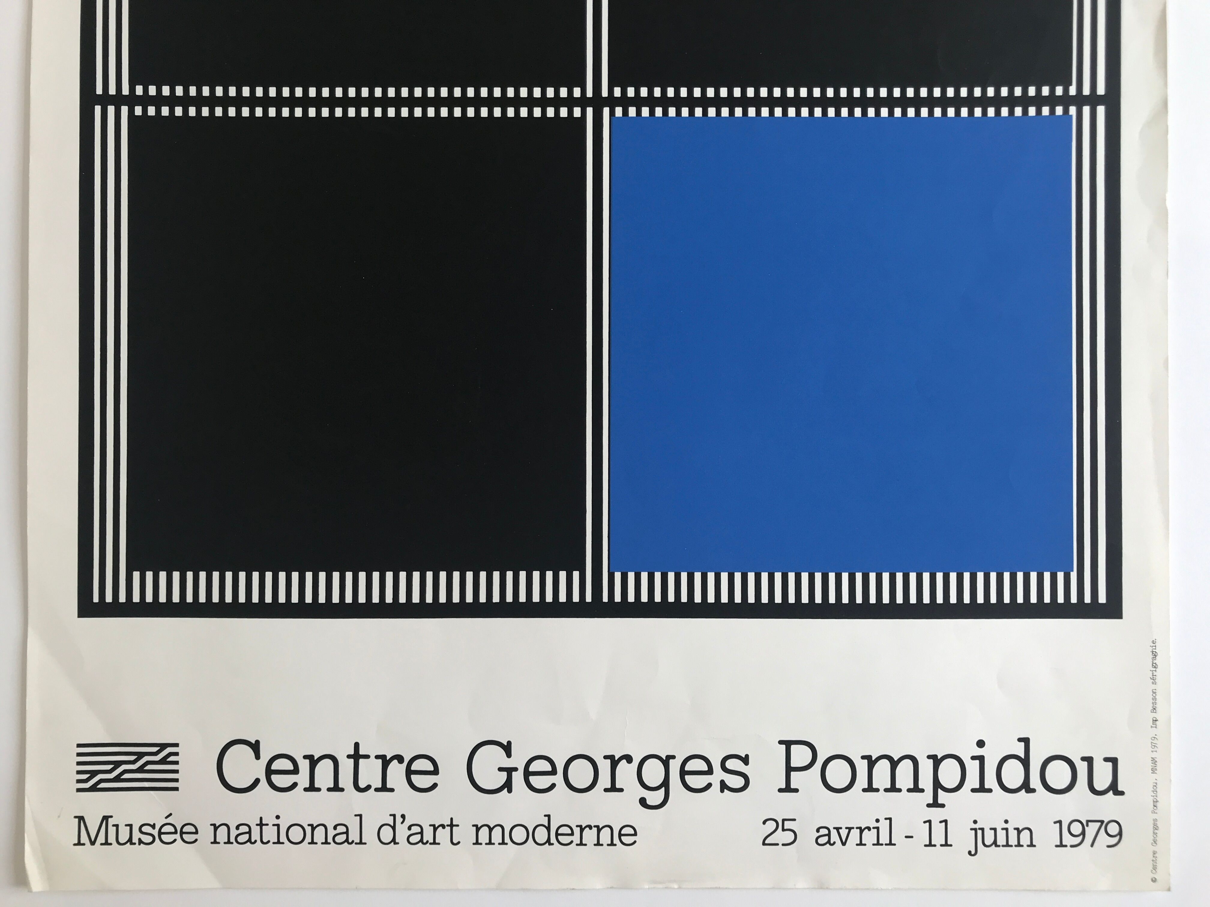 Original silkscreen poster by Jesús Rafael SOTO, Centre Georges Pompidou, 1979