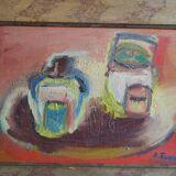 Antoine Ferrari (1910 1995) Still life Oil painting on canvas