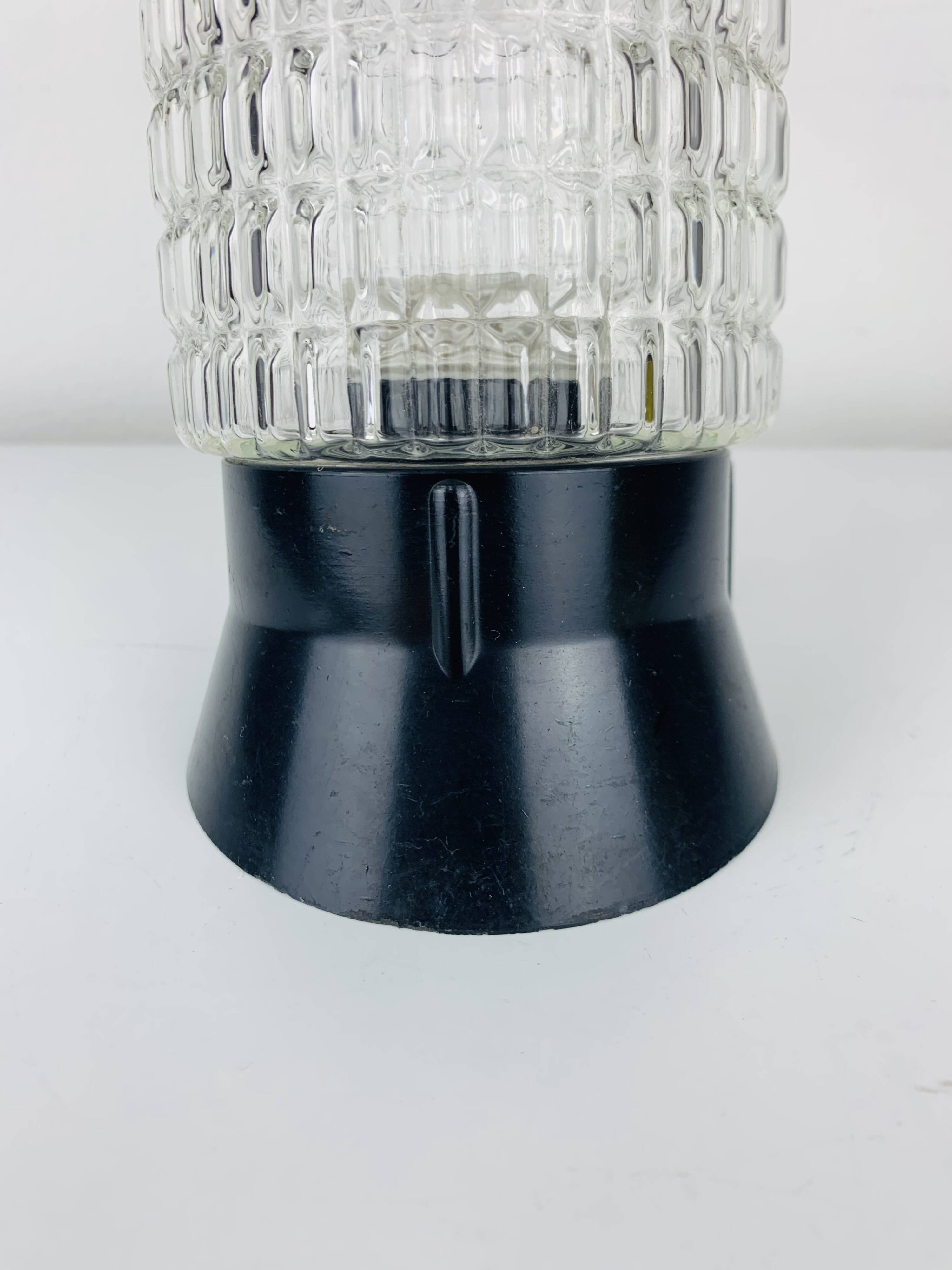 Arno vintage molded glass wall lamp, 1960s