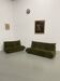 Set de togo vintage 2 et 3 places velours vert