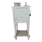 Bedside table early 1900, fluted feet