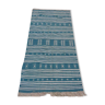 Tapis bleu et blanc fait à la main  275x135cm