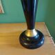 Pied de lampe en céramique bleu cobalt