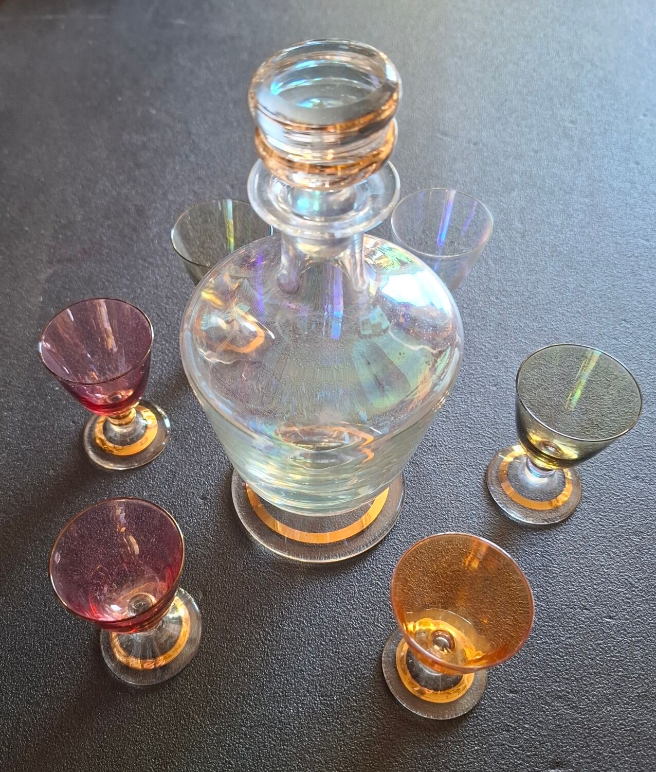 Art Deco liqueur service