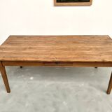 1950s farmhouse table, oak and pine