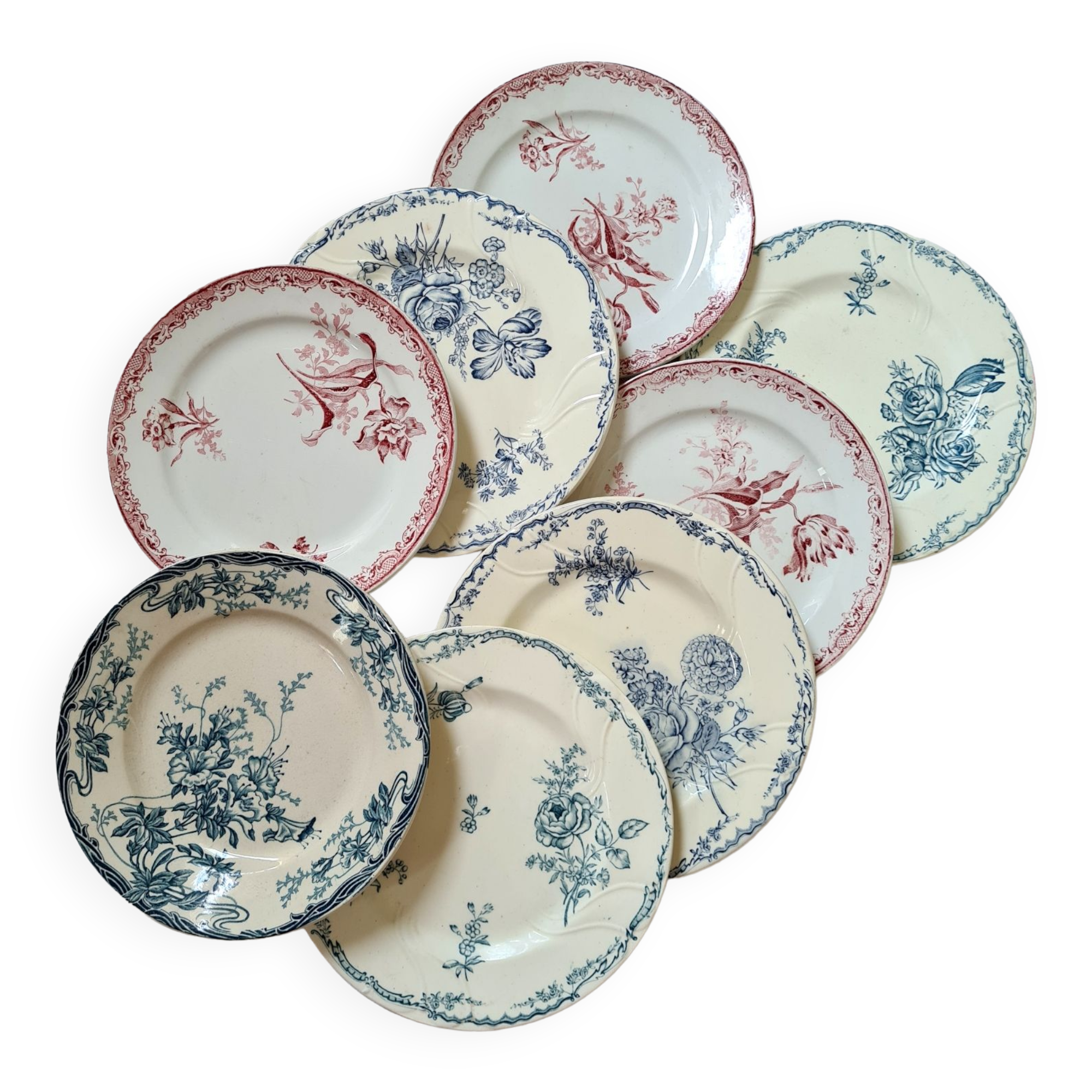 Iron earth dessert plate sets