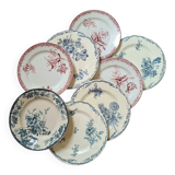 Iron earth dessert plate sets