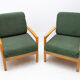 A pair of mid century Scandinavian style armchairs, 1970´s