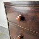 Antique Mahogany Bow Front Chest of 3 Drawers Georgian c1800-1830 Splay Fee