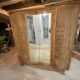 Art Deco Parisian wardrobe in natural wood