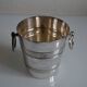 Vintage silver metal ice bucket