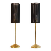 Paire de lampes suedoises en laiton 1970