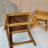 Rattan nesting tables