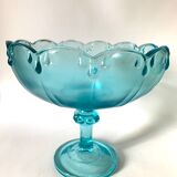Large blue glass cup
