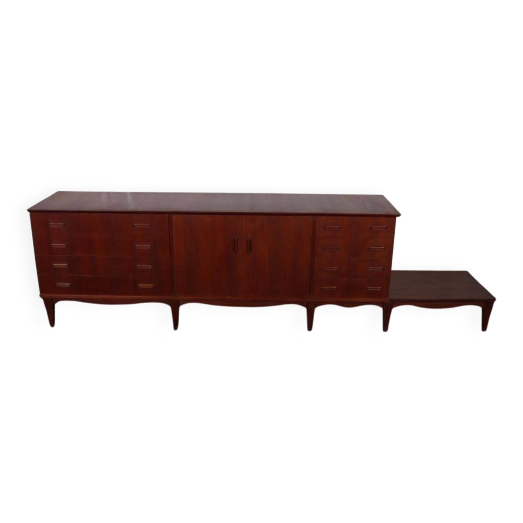 Grande enfilade vintage en bois des années 1960