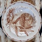 Iron clay soup plates